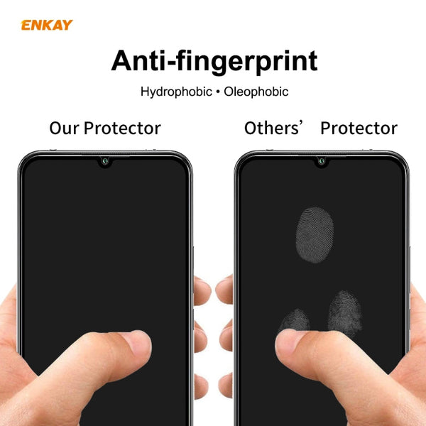 5 PCS ENKAY Hat-Prince Full Glue 0.26mm 9H 2.5D Tempered Glass Full Coverage Film