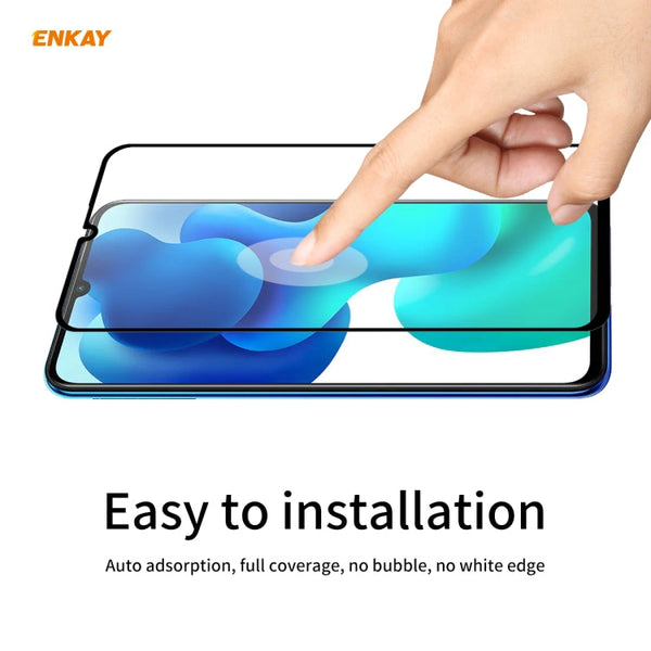 5 PCS ENKAY Hat-Prince Full Glue 0.26mm 9H 2.5D Tempered Glass Full Coverage Film