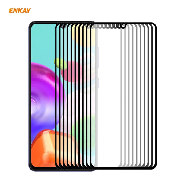 10 PCS ENKAY Hat-Prince Full Glue 0.26mm 9H 2.5D Tempered Glass Full Coverage Film, For Galaxy A01 10 PCS, For Galaxy A11 / M11 10 PCS, For Galaxy A21s 10pcs, For Galaxy A31 10 PCS, For Galaxy A41 10 PCS