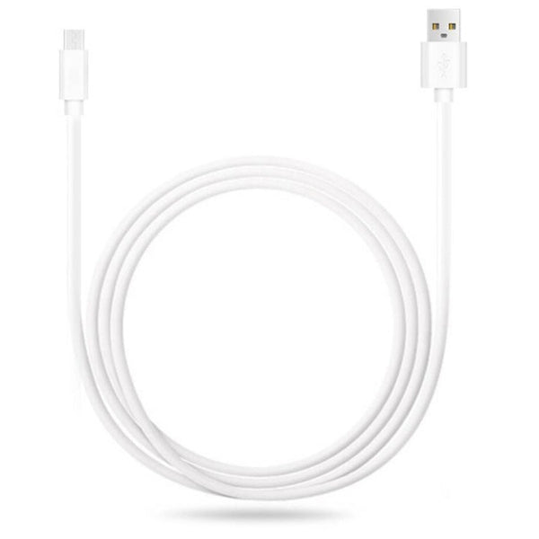 2.4A USB Male to Micro USB Male Interface Charge Cable, Length: 1m(White)