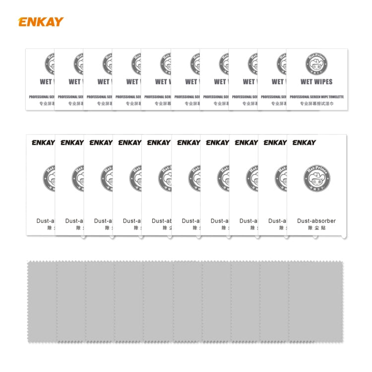 10 PCS ENKAY Hat-Prince 0.26mm 9H 2.5D Curved Edge Tempered Glass Film, For OnePlus Nord, For Galaxy M31s 10 PCS