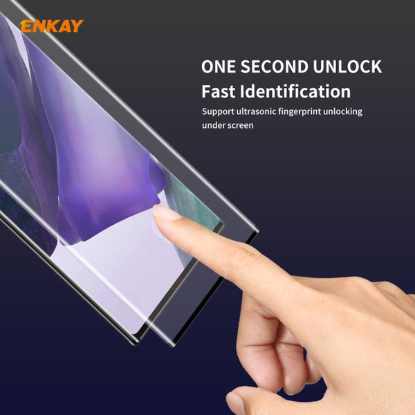 For Samsung Galaxy Note 20 Ultra ENKAY Hat-Prince 0.26mm 9H 3D Explosion-proof Full Screen Curved Heat Bending Tempered Glass Film