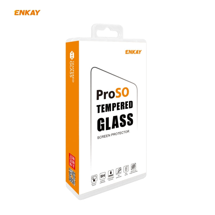 5 PCS ENKAY Hat-Prince 0.26mm 9H 6D Curved Full Screen Eye Protection Green Film Tempered Glass Protector