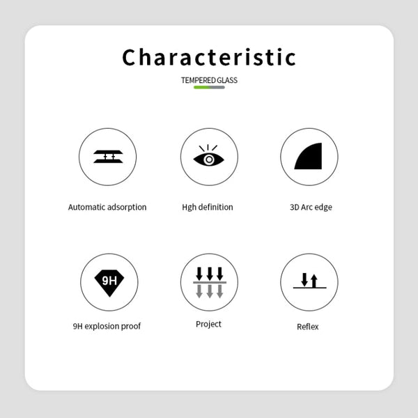 MOFI 9H 3D Explosion Proof Thermal Bending Full Screen Covered With Tempered Glass Film（Ultrasonic fingerprint unlock）