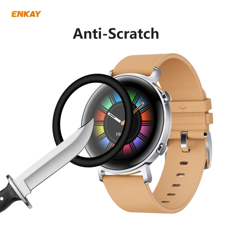 2 PCS ENKAY Hat-Prince 3D Full Screen Soft PC Edge + PMMA HD Screen Protector Film, For Huawei Watch GT 2 42mm, For Samsung Galaxy Active 2 40mm, For Samsung Galaxy Active 2 44mm, For Xiaomi Mi Band 4, For Fitbit Versa 2