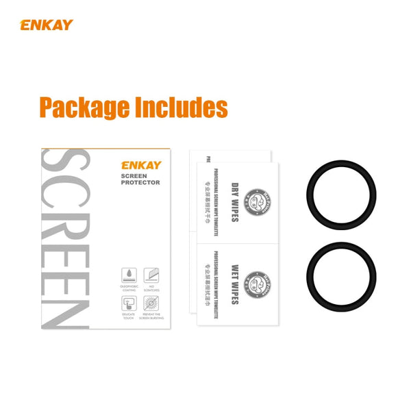 2 PCS ENKAY Hat-Prince 3D Full Screen Soft PC Edge + PMMA HD Screen Protector Film, For Huawei Watch GT 2 42mm, For Samsung Galaxy Active 2 40mm, For Samsung Galaxy Active 2 44mm, For Xiaomi Mi Band 4, For Fitbit Versa 2