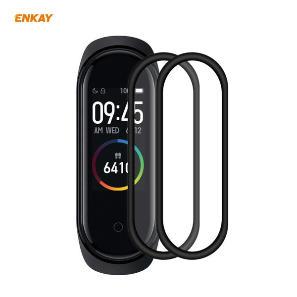2 PCS ENKAY Hat-Prince 3D Full Screen Soft PC Edge + PMMA HD Screen Protector Film, For Huawei Watch GT 2 42mm, For Samsung Galaxy Active 2 40mm, For Samsung Galaxy Active 2 44mm, For Xiaomi Mi Band 4, For Fitbit Versa 2
