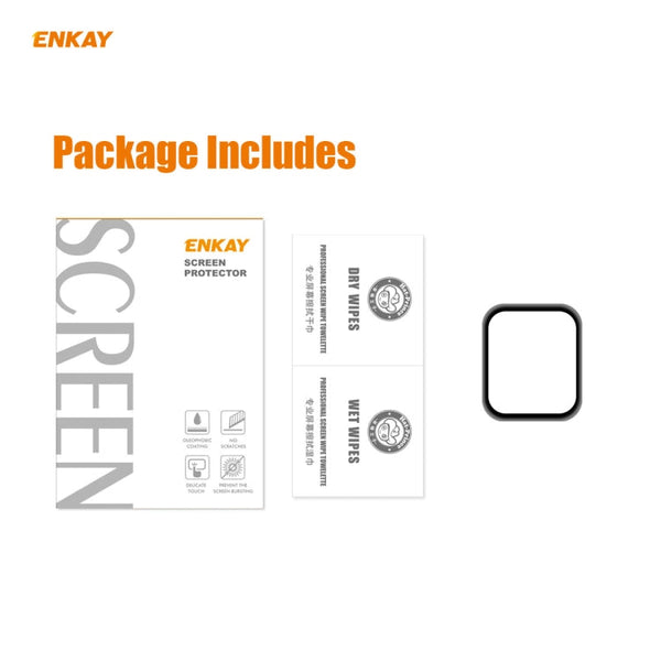 ENKAY Hat-Prince 0.2mm 9H Surface Hardness 3D Explosion-proof Aluminum Alloy Edge Full Screen Tempered Glass Screen Film