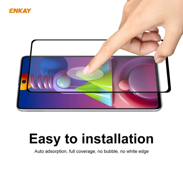 5 PCS ENKAY Hat-Prince Full Glue 0.26mm 9H 2.5D Tempered Glass Full Coverage Film