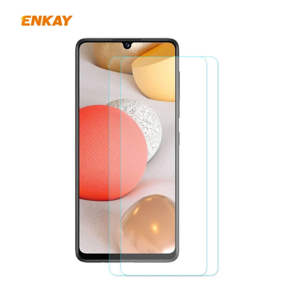 2 PCS ENKAY Hat-Prince 0.26mm 9H 2.5D Curved Edge Tempered Glass Film