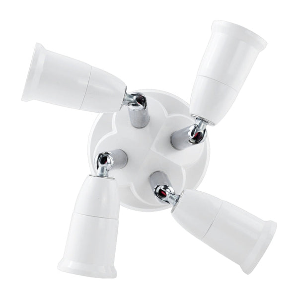 E27 to E27 Splitter Adjustable LED Light Bulb Holder Adapter Converter Socket Light Bulb Holder, 1 In 1, 2 In 1, 3 In 1, 4 In 1, 5 In 1