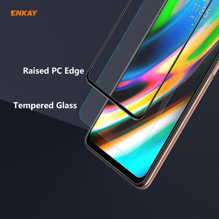 2 PCS ENKAY Hat-Prince Anti-drop Full Glue Tempered Glass Full Screen Film Anti-fall Protector