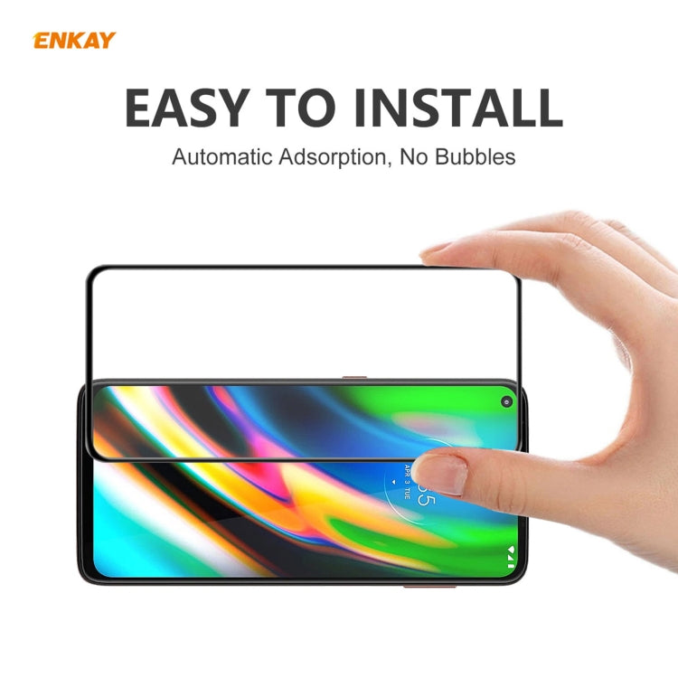 2 PCS ENKAY Hat-Prince Anti-drop Full Glue Tempered Glass Full Screen Film Anti-fall Protector