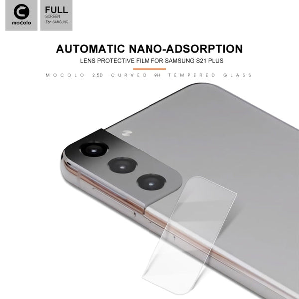 2PCS mocolo 0.15mm 9H 2.5D Round Edge Rear Camera Lens Tempered Glass Film, For Samsung Galaxy S21, For Samsung Galaxy S21+, For Samsung Galaxy S21 Ultra