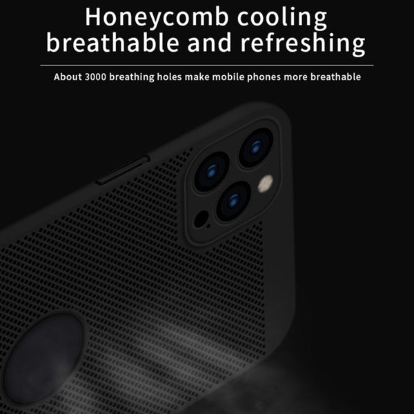 MOFi Honeycomb Texture Breathable PC Shockproof Protective Back Cover Case, For iPhone 12 Pro Max, For iPhone 12 mini, For iPhone 12, For iPhone 12 Pro