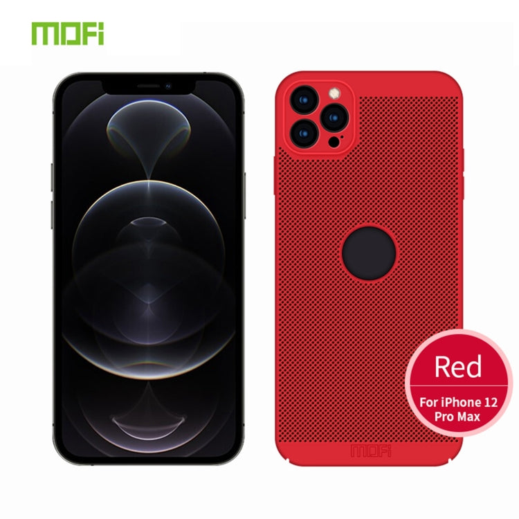MOFi Honeycomb Texture Breathable PC Shockproof Protective Back Cover Case, For iPhone 12 Pro Max, For iPhone 12 mini, For iPhone 12, For iPhone 12 Pro