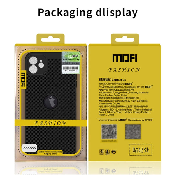 MOFi Honeycomb Texture Breathable PC Shockproof Protective Back Cover Case, For iPhone 12 Pro Max, For iPhone 12 mini, For iPhone 12, For iPhone 12 Pro