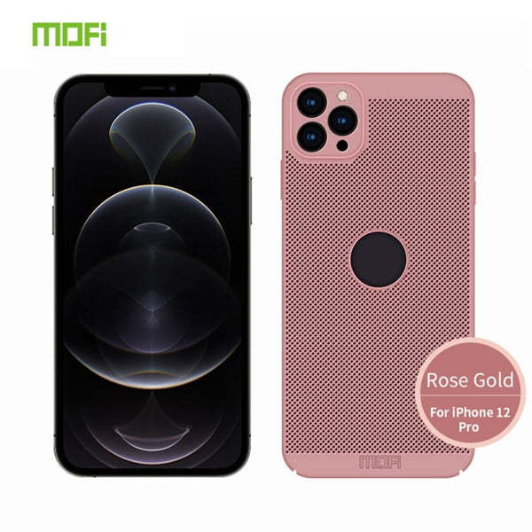 MOFi Honeycomb Texture Breathable PC Shockproof Protective Back Cover Case, For iPhone 12 Pro Max, For iPhone 12 mini, For iPhone 12, For iPhone 12 Pro