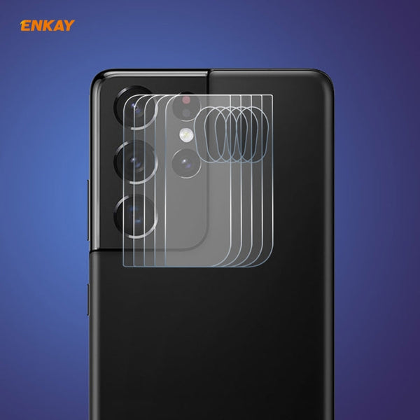 5 PCS ENKAY Hat-Prince 0.2mm 9H 2.15D Round Edge Rear Camera Lens Tempered Glass Film Protector, For Samsung Galaxy S21(5 PCS), For Samsung Galaxy S21+(5 PCS), For Samsung Galaxy S21 Ultra(5 PCS)