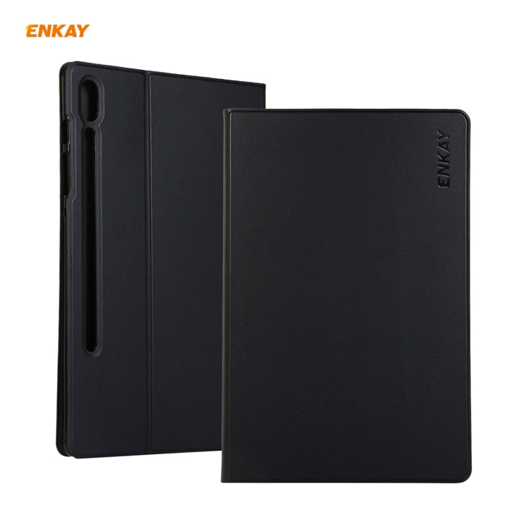 For Samsung Galaxy Tab S7 11.0 T870 / T875 ENKAY Horizontal Flip PU Leather + TPU Smart Case with Holder & Sleep / Wake-up Function, For Samsung Galaxy Tab S8 / Galaxy Tab S7 11.0 T870