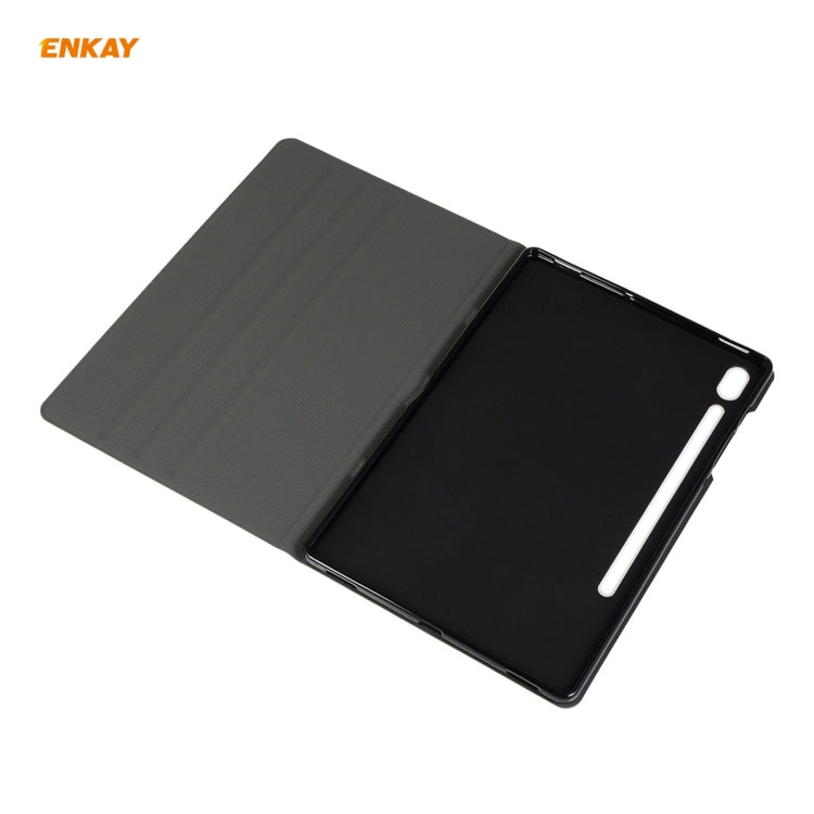 For Samsung Galaxy Tab S7 11.0 T870 / T875 ENKAY Horizontal Flip PU Leather + TPU Smart Case with Holder & Sleep / Wake-up Function, For Samsung Galaxy Tab S8 / Galaxy Tab S7 11.0 T870