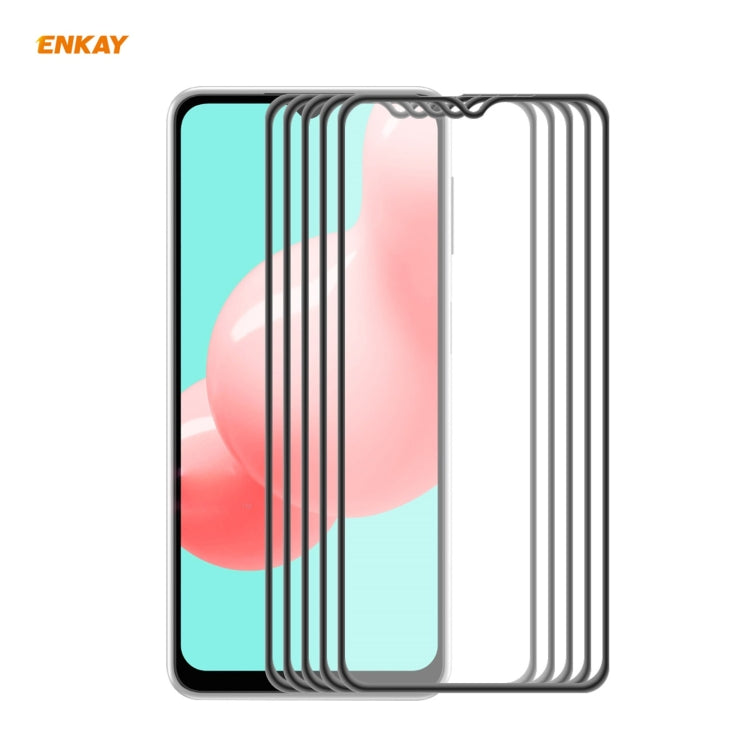 5 PCS ENKAY Hat-Prince Anti-drop Full Glue Tempered Glass Full Screen Film Anti-fall Protector, For Samsung Galaxy A52 4G / 5G, For Samsung Galaxy A72 4G / 5G, For Samsung Galaxy A32 5G / M12 / A12