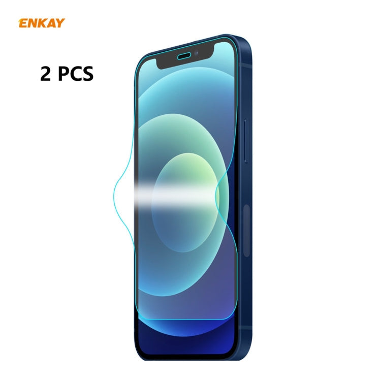 2 PCS ENKAY Hat-Prince 0.1mm 3D Full Screen Protector Explosion-proof Hydrogel Film, For iPhone 12 mini, For iPhone 12 / 12 Pro, For iPhone 12 Pro Max