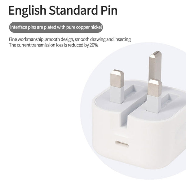 A234 20W PD 3.0 Type-C / USB-C Interface Folding Travel Charger, UK Plug