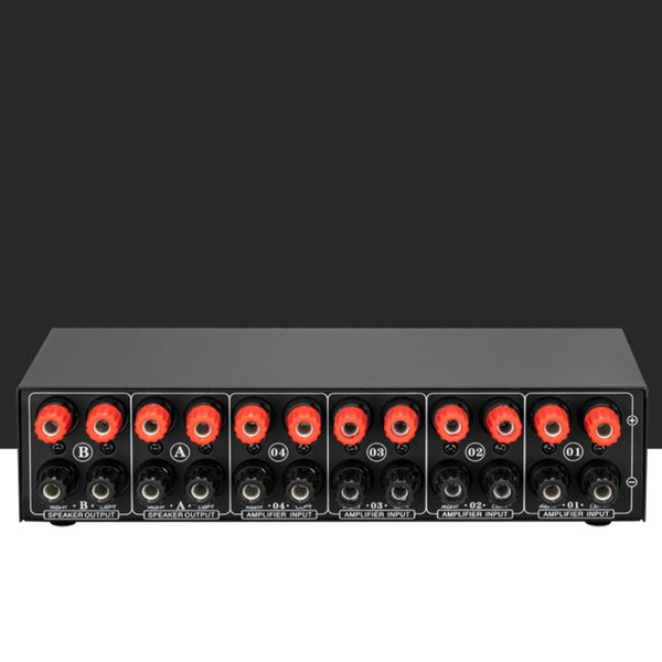 4 Input 2 Output Power Amplifier And Speaker Switcher Speaker Switch Splitter Comparator 300W Per Channel Without Loss Of Sound Quality, 4 In 2 Out