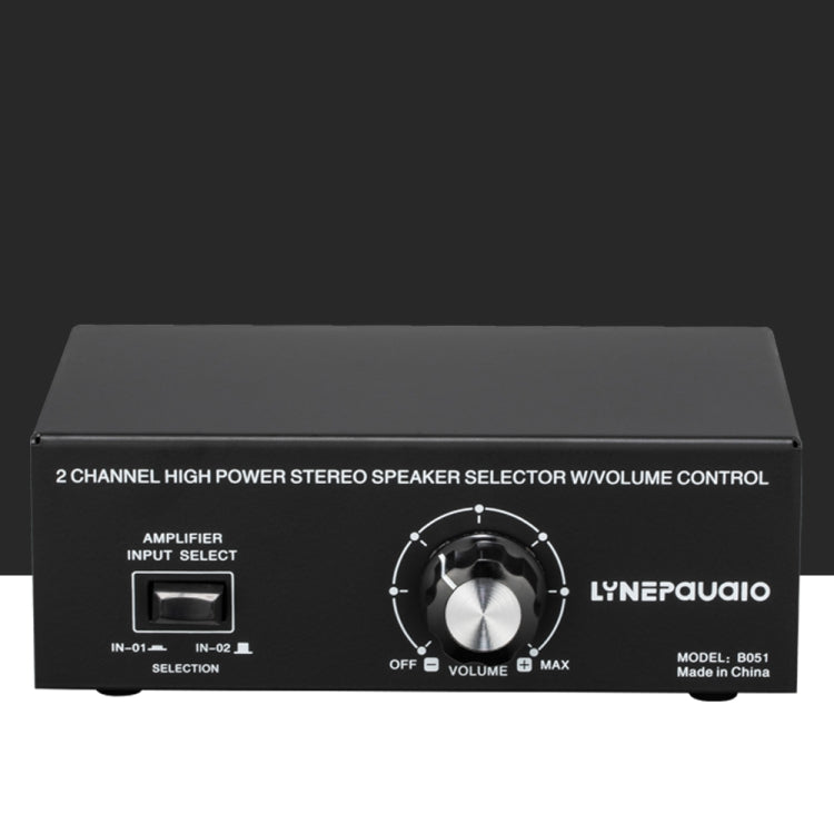 B051 2 Input And 1 Output Power Amplifier And Speaker Selection Switcher Output With Volume Adjustment 2 Power Amplifiers Audio Switcher Switch Distribution Comparator, B051