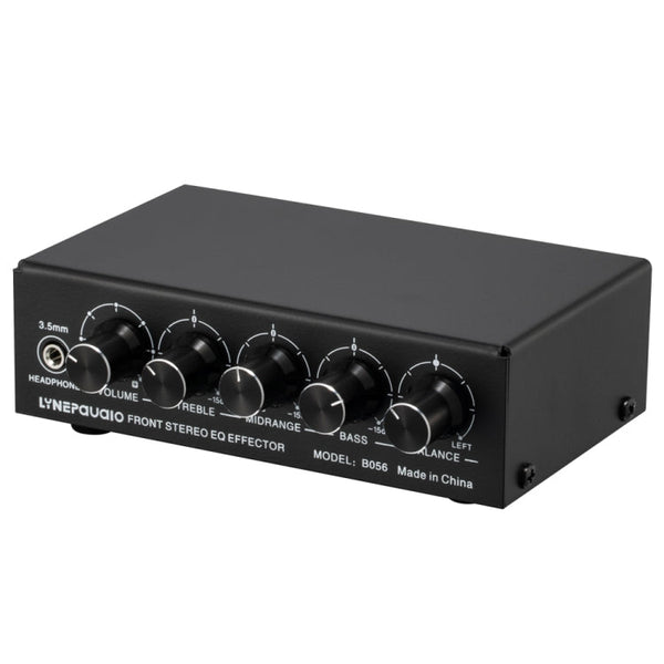 3-Channel Mixer Front Stereo Amplifier High / Mid / Bass Adjuster, USB 5V Power Supply, US Plug, B056