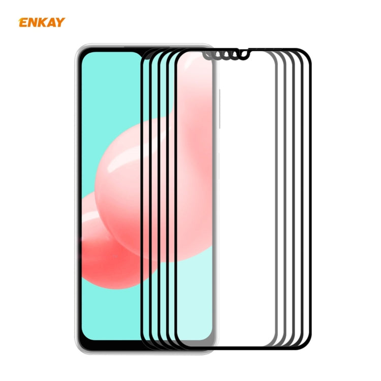 5 PCS ENKAY Hat-Prince Full Glue 0.26mm 9H 2.5D Tempered Glass Full Coverage Film, For Samsung Galaxy A32 5G, For Samsung Galaxy A52 5G, For Samsung Galaxy A72 5G