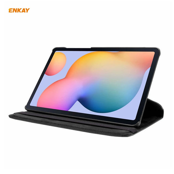ENKAY ENK-8028 360 Degree Rotation PU Leather Smart Case with Auto Sleep and Holder Function For Samsung Galaxy Tab S6 Lite P610 / P615