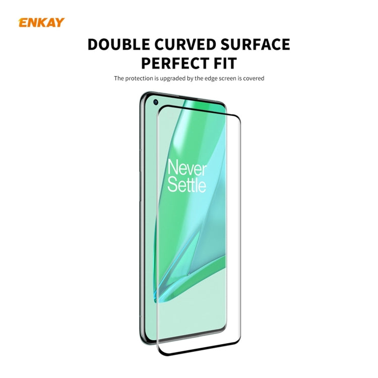 For OnePlus 9 Pro ENKAY Hat-Prince 0.26mm 9H 3D Explosion-proof Full Screen Curved Heat Bending Tempered Glass Film, 1 PCS, 2 PCS, 5 PCS