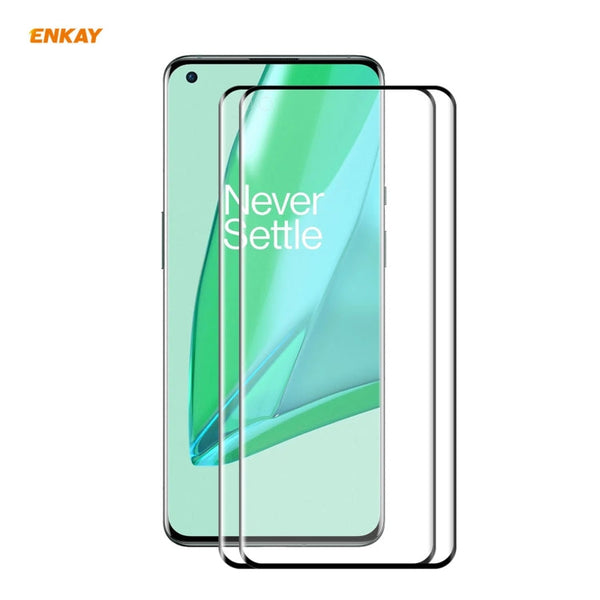 For OnePlus 9 Pro ENKAY Hat-Prince 0.26mm 9H 3D Explosion-proof Full Screen Curved Heat Bending Tempered Glass Film, 1 PCS, 2 PCS, 5 PCS