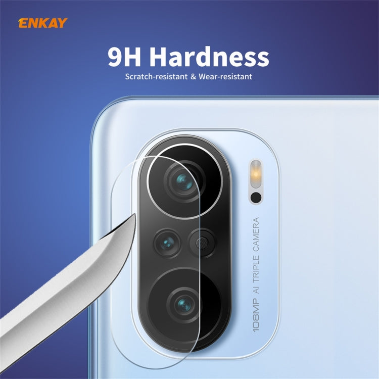 2 PCS Hat-Prince ENKAY 0.2mm 9H 2.15D Round Edge Rear Camera Lens Tempered Glass Film Protector, For Redmi K40 / K40 Pro / K40 Pro+, For Xiaomi Poco F3, For Redmi Note 10 Pro / Note 10 Pro Max, For Samsung Galaxy A52 / A72 (4G/5G)                      ...