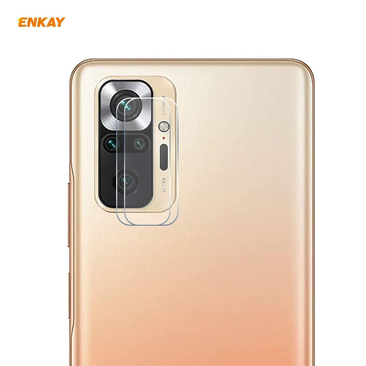 2 PCS Hat-Prince ENKAY 0.2mm 9H 2.15D Round Edge Rear Camera Lens Tempered Glass Film Protector, For Redmi K40 / K40 Pro / K40 Pro+, For Xiaomi Poco F3, For Redmi Note 10 Pro / Note 10 Pro Max, For Samsung Galaxy A52 / A72 (4G/5G)                      ...