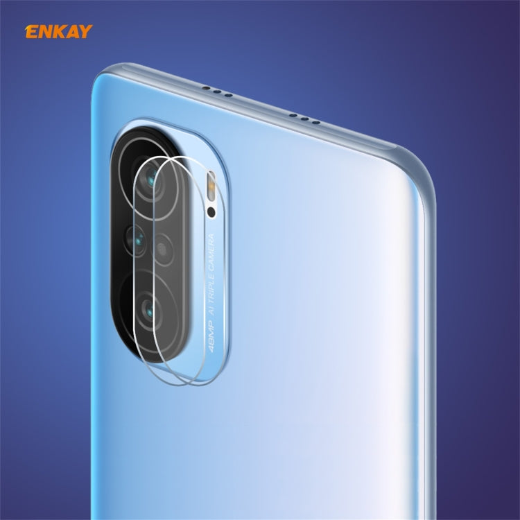 2 PCS Hat-Prince ENKAY 0.2mm 9H 2.15D Round Edge Rear Camera Lens Tempered Glass Film Protector, For Redmi K40 / K40 Pro / K40 Pro+, For Xiaomi Poco F3, For Redmi Note 10 Pro / Note 10 Pro Max, For Samsung Galaxy A52 / A72 (4G/5G)                      ...