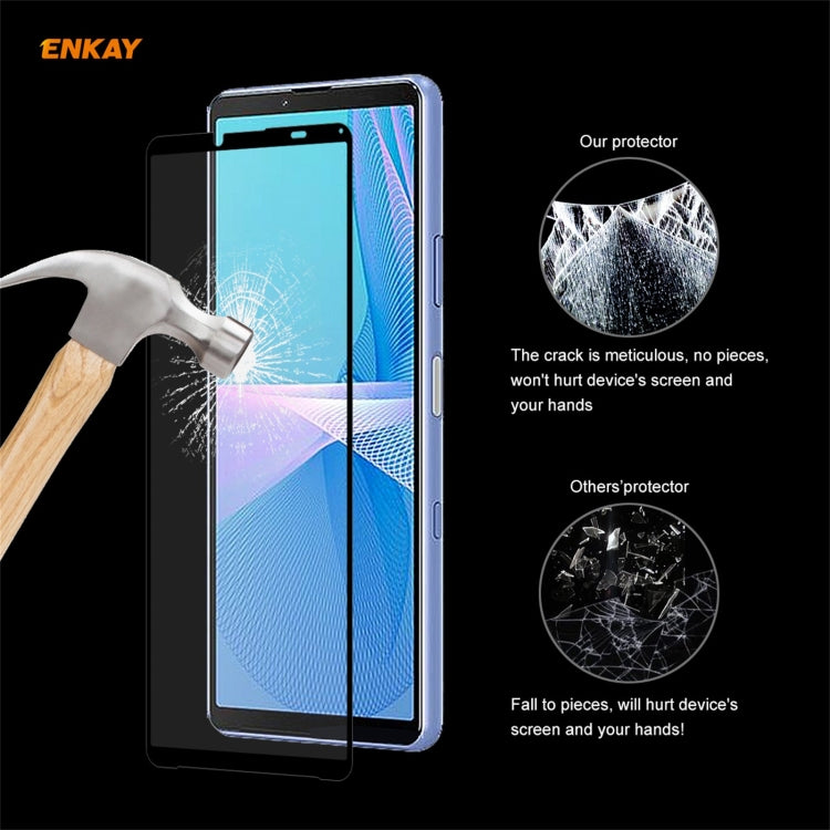 2 PCS ENKAY Hat-Prince Full Glue 0.26mm 9H 2.5D Tempered Glass Full Coverage Film, For Sony Xperia 10 III (2 PCS), For Sony Xperia 1 III (2 PCS), For Motorola Moto G10 / G20 / G30(2 PCS), For Motorola Moto G100 / G 5G Plus(2 PCS)
