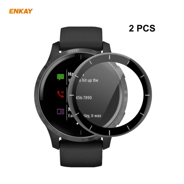 2 PCS ENKAY Hat-Prince 3D Full Screen Soft PC Edge + PMMA HD Screen Protector Film, For Redmi Watch (2 PCS), For Huawei B6 (2 PCS), For Venu 2 / Vivoactive 4 45mm (2 PCS), For Garmin Venu 2S / Vivoactive 4S 40mm (2 PCS)                                 ...