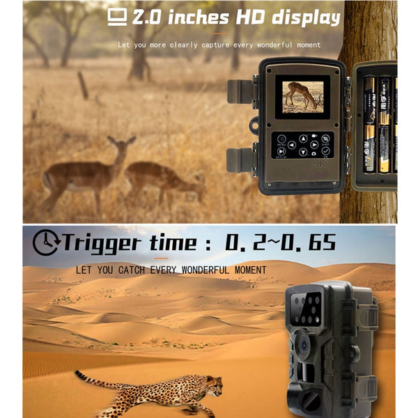 PR700 1080P Wildlife Hunting Camera Motion Activated Night Vision Camcorder for Outdoor Tracking Scan Trigger