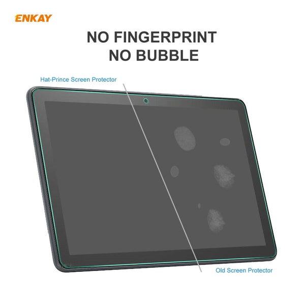For Amazon Fire HD 10 / HD 10 Plus 2021 ENKAY Hat-Prince 0.33mm 9H Surface Hardness 2.5D Explosion-proof Tempered Glass Protector Film, 1 PCS, 2 PCS