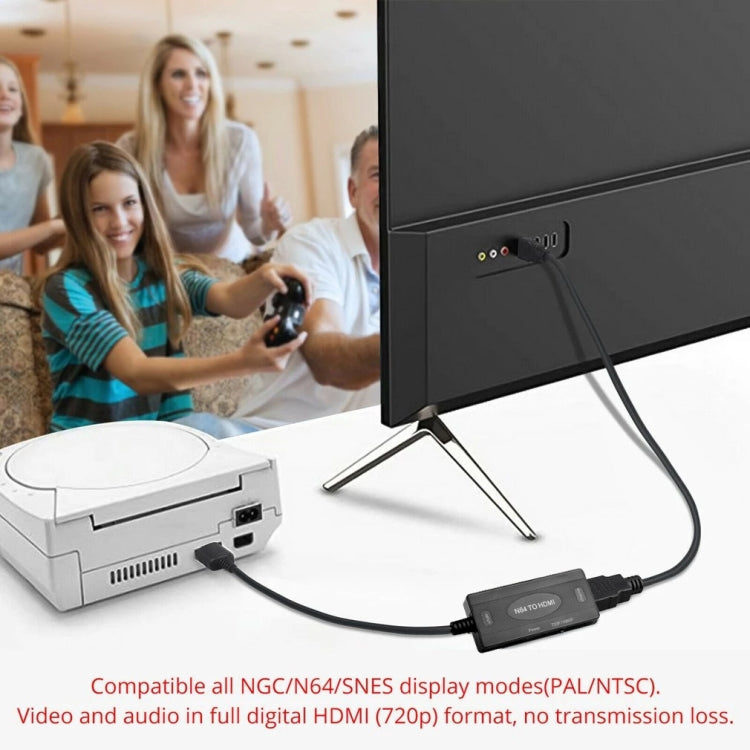 1080P N64 to HDMI Digital Analog Converter Video Cable Adapter, 1080P Adapter