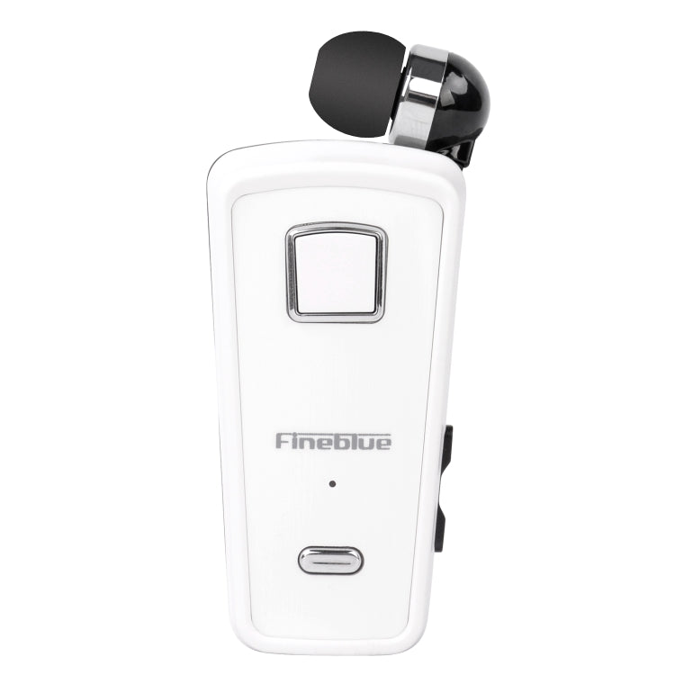 F980 CSR4.1 Retractable Cable Caller Vibration Reminder Anti-theft Bluetooth Headset, White