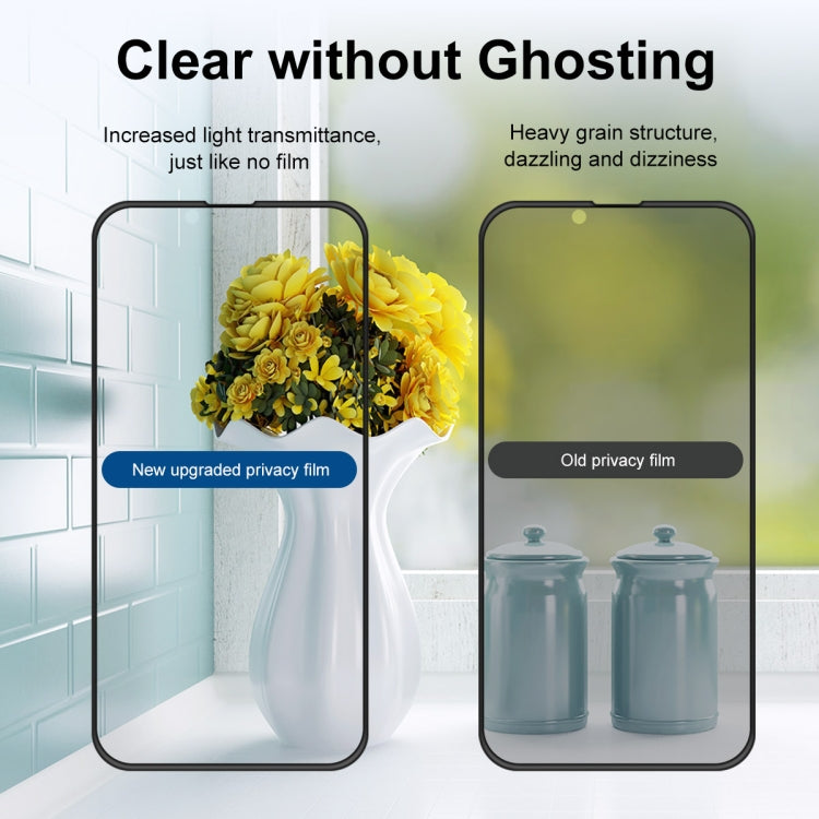 2 PCS ENKAY Hat-Prince Full Coverage Anti-drop Privacy Screen Protector Anti-spy Tempered Glass Film, For iPhone 13 mini(2pcs), For iPhone 13 / 13 Pro (2pcs), For iPhone 13 Pro Max(2pcs)