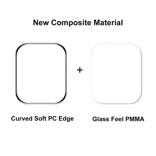 1 PCS ENKAY Hat-Prince 3D Full Coverage Soft PC Edge + PMMA HD Screen Protector Film For Apple Watch Series 9 / 8 / 7 45mm