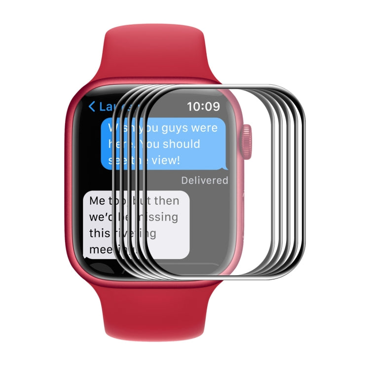 1 PCS ENKAY Hat-Prince 3D Full Coverage Soft PC Edge + PMMA HD Screen Protector Film For Apple Watch Series 9 / 8 / 7 45mm