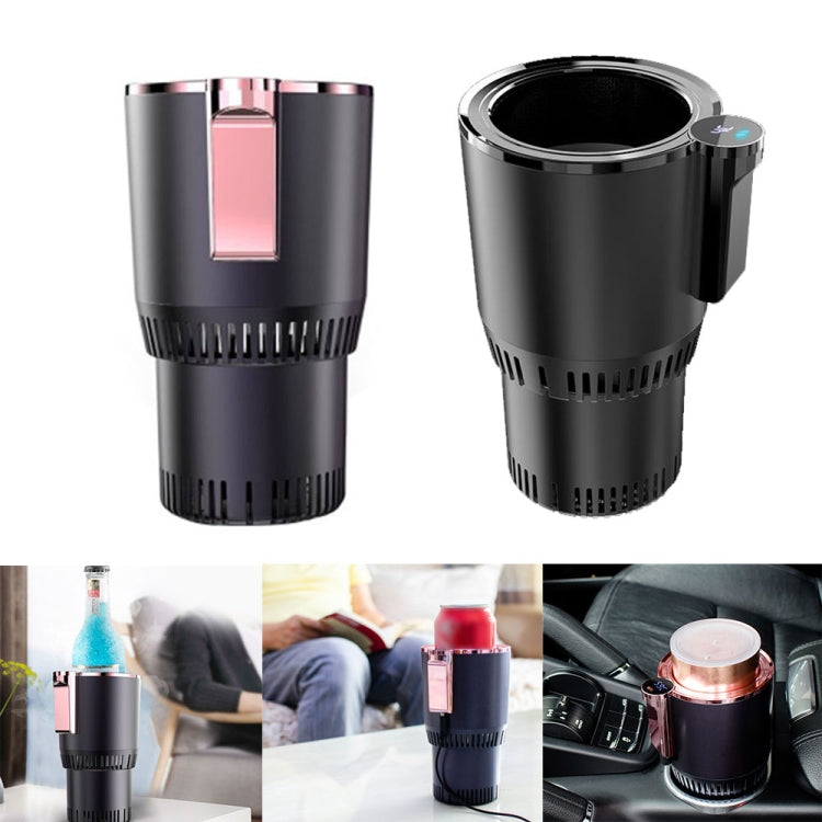 2-in-1 Smart Car Cup Cooler Outdoor Travel Heater Portable Auto Mini Refrigerator 12V Cooling Heating Cup and Drink Holder