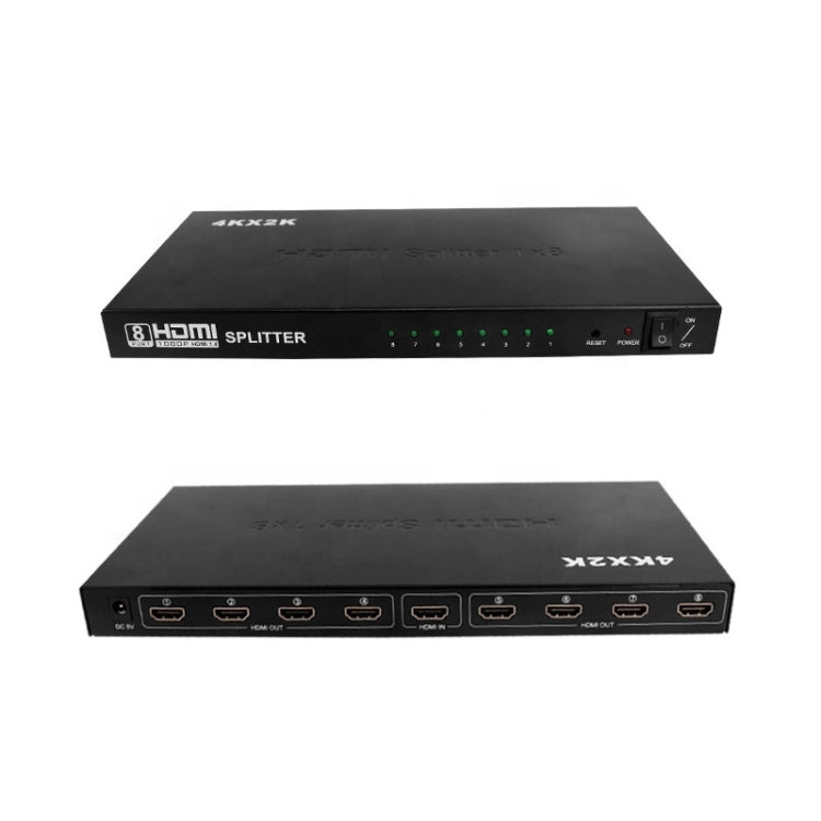 1 x 8 4K x 2K 3840*2160/30HZ HDMI Splitter, 1 x 8 4K x 2K