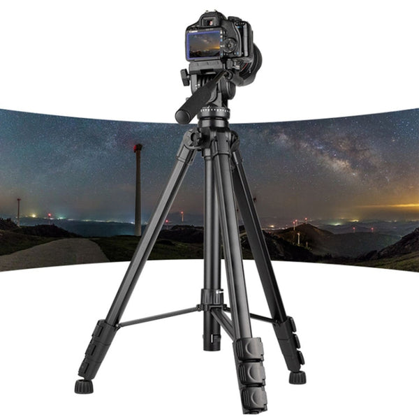 YUNTENG VCT-999 2m Aluminum Tripod Mount with Fluid Drag Damping Head, VCT-999